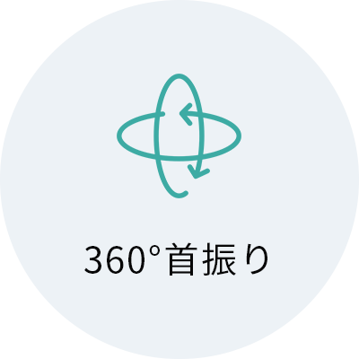 360°首振り